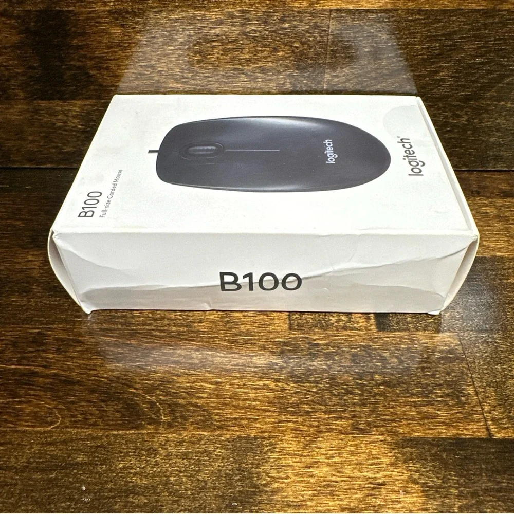 Logitech B100 (910-001439) Optical USB Mouse New In Box